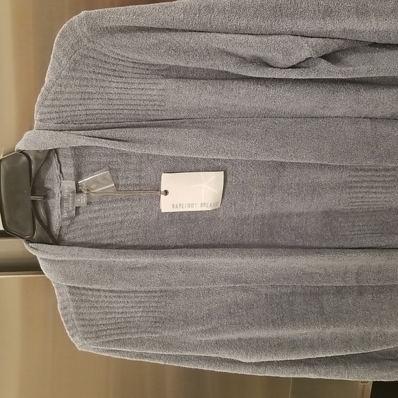 💕BAREFOOT DREAMS💕 CozyChic Open Cardigan ~ Dusk Blue Medium M NWT - Picture 8 of 12